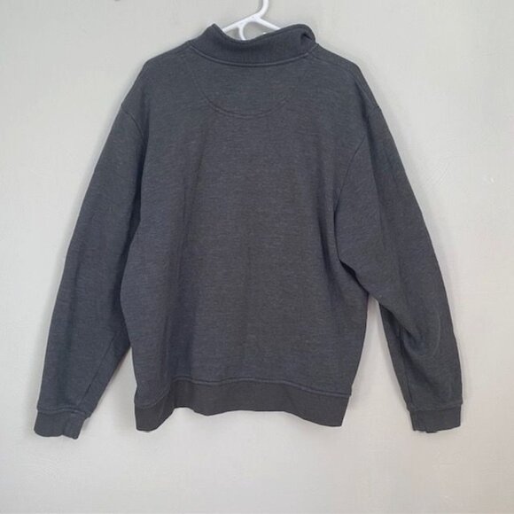 Orvis Men's Pullover Gray Size 2XL Nantucket 1/4 snap Zip Hiking Fleece Lined - Picture 4 of 11